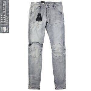 G-Star Raw Jeans 3D Zip Knee Skinny 5620 Stretch Denim Men's 34x36 NWT